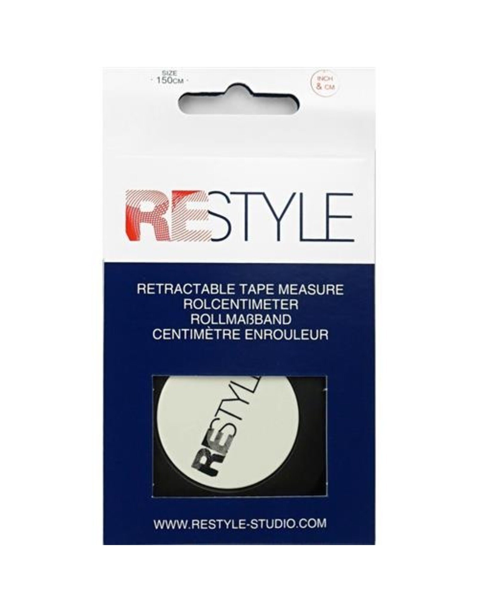 Restyle Restyle - Retractable Tape Measure - 150 x 1,5 cm