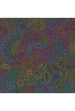 Andover Alison Glass - Color Wheel - Rainbow Night - A-1446-K