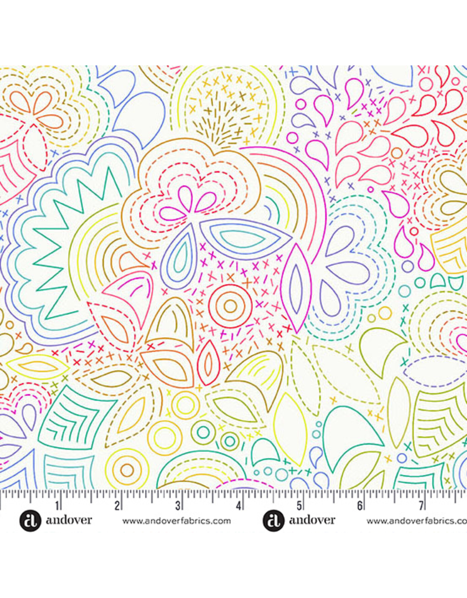 Andover Alison Glass - Color Wheel - Rainbow Day - A-1446-L