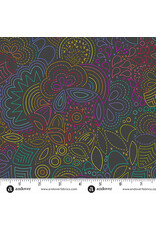 Andover Alison Glass - Color Wheel - Rainbow Night - A-1446-K