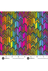 Andover Alison Glass - Color Wheel - Feathers Night - A-1445-K