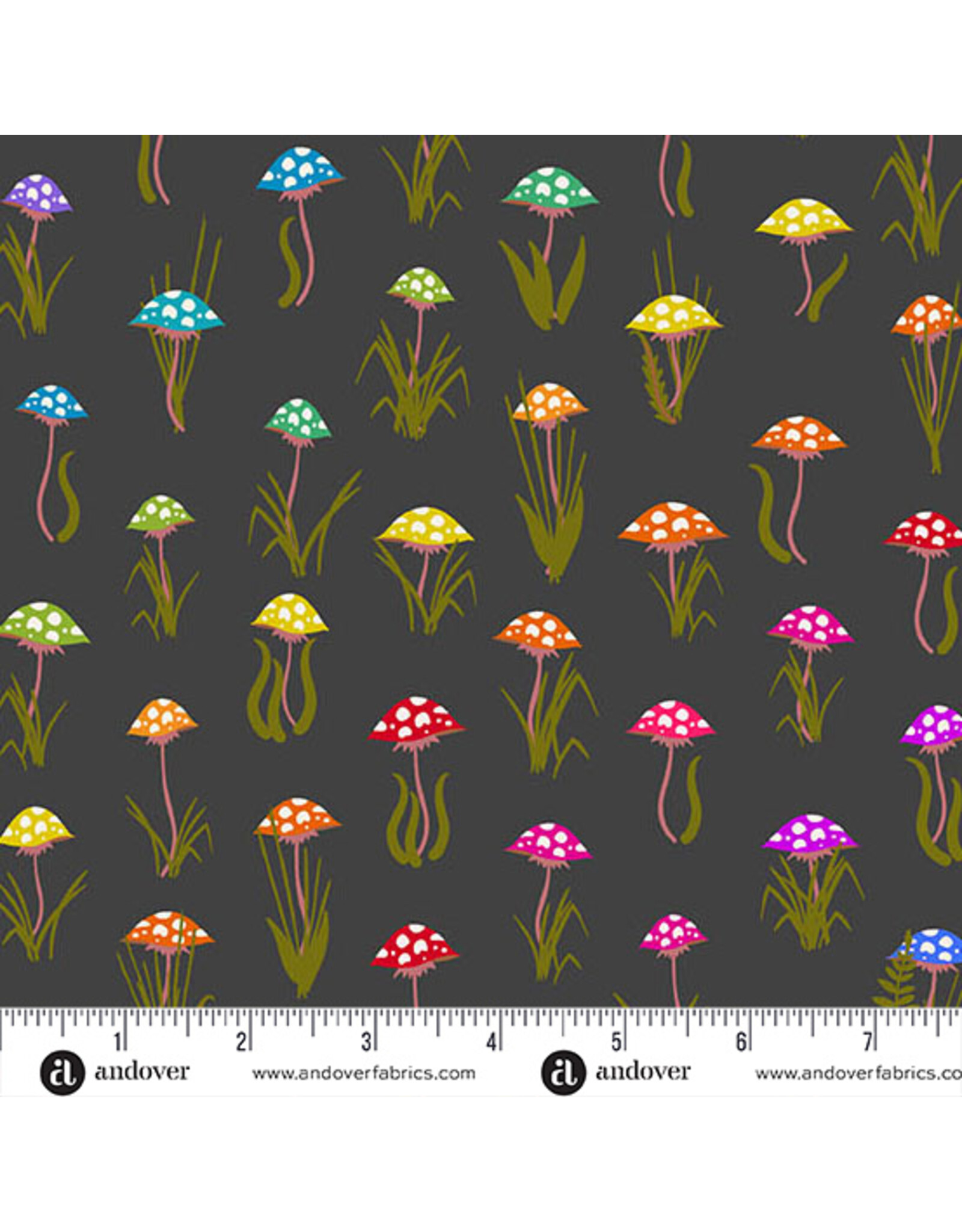 Andover Alison Glass - Color Wheel - Mushroom Night - A-1444-K