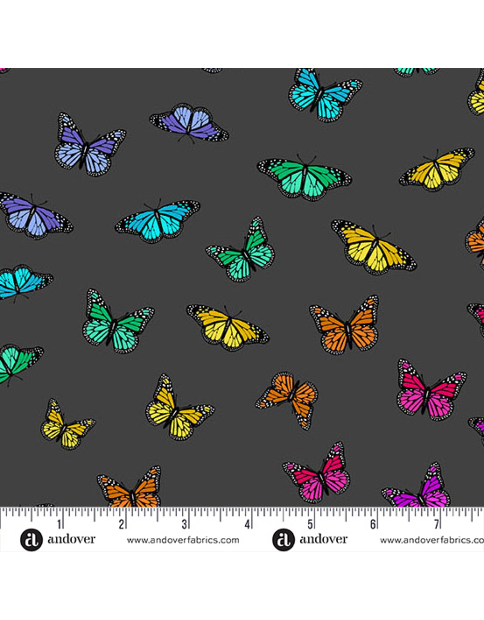 Andover Alison Glass - Color Wheel - Butterfly Night - A-1443-K