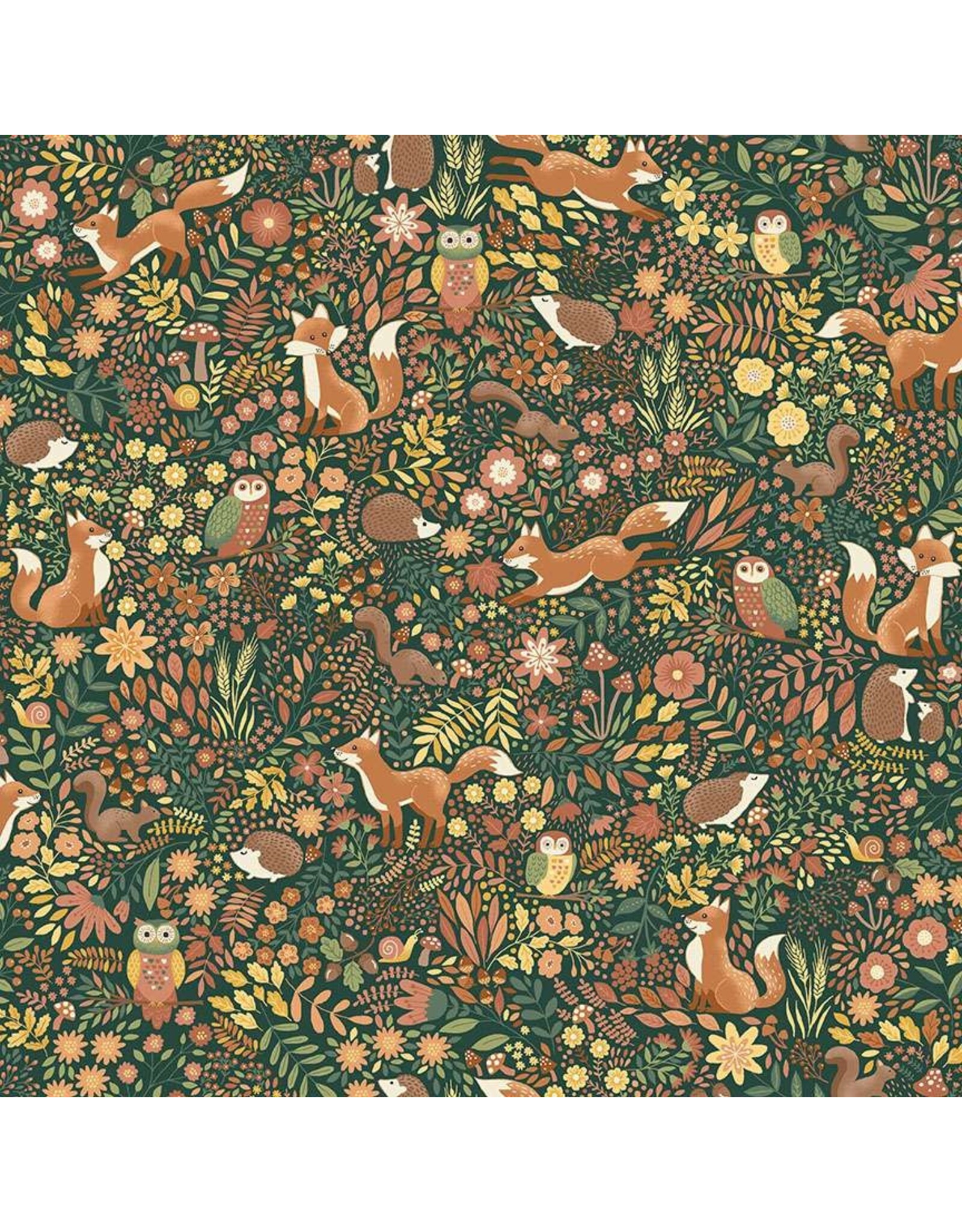 Makower UK Makower UK - Hello Autumn - Wild Wood Green - 096-G