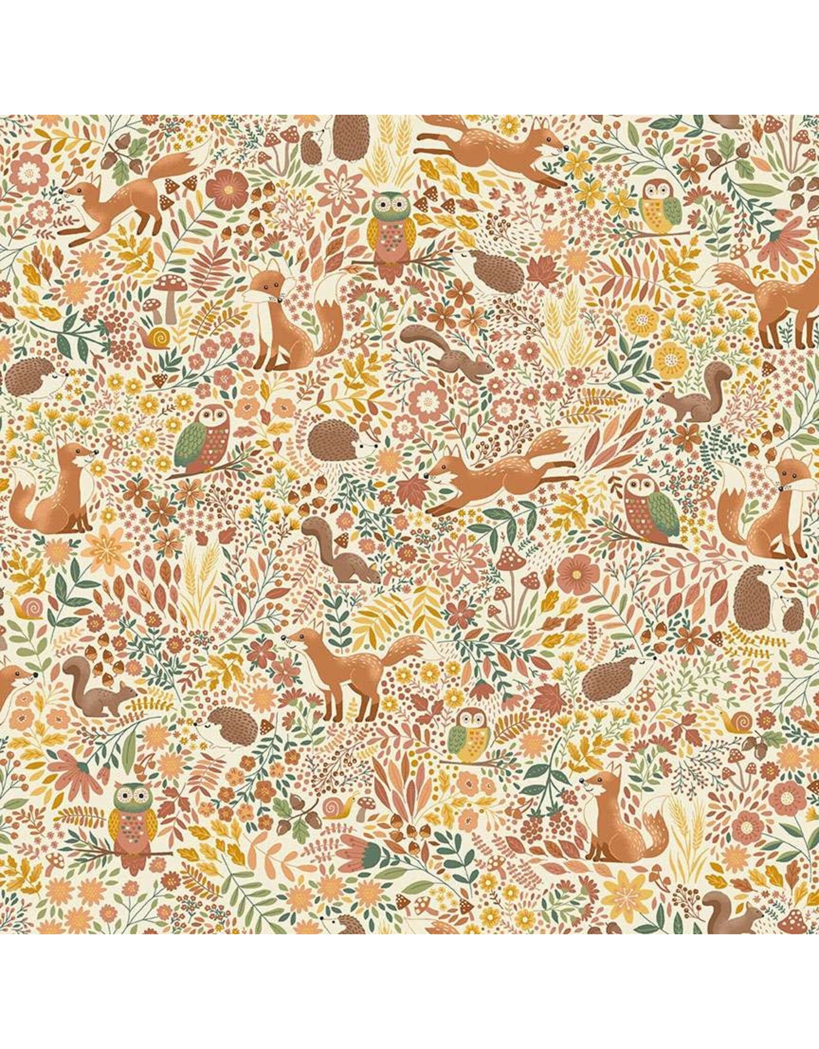 Makower UK Makower UK - Hello Autumn - Wild Wood Cream - 096-Q