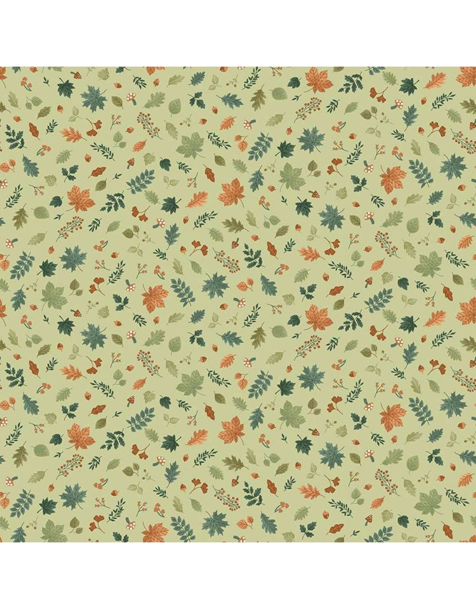 Makower UK Makower UK - Hello Autumn - Foliage Cascade Green - 097-G