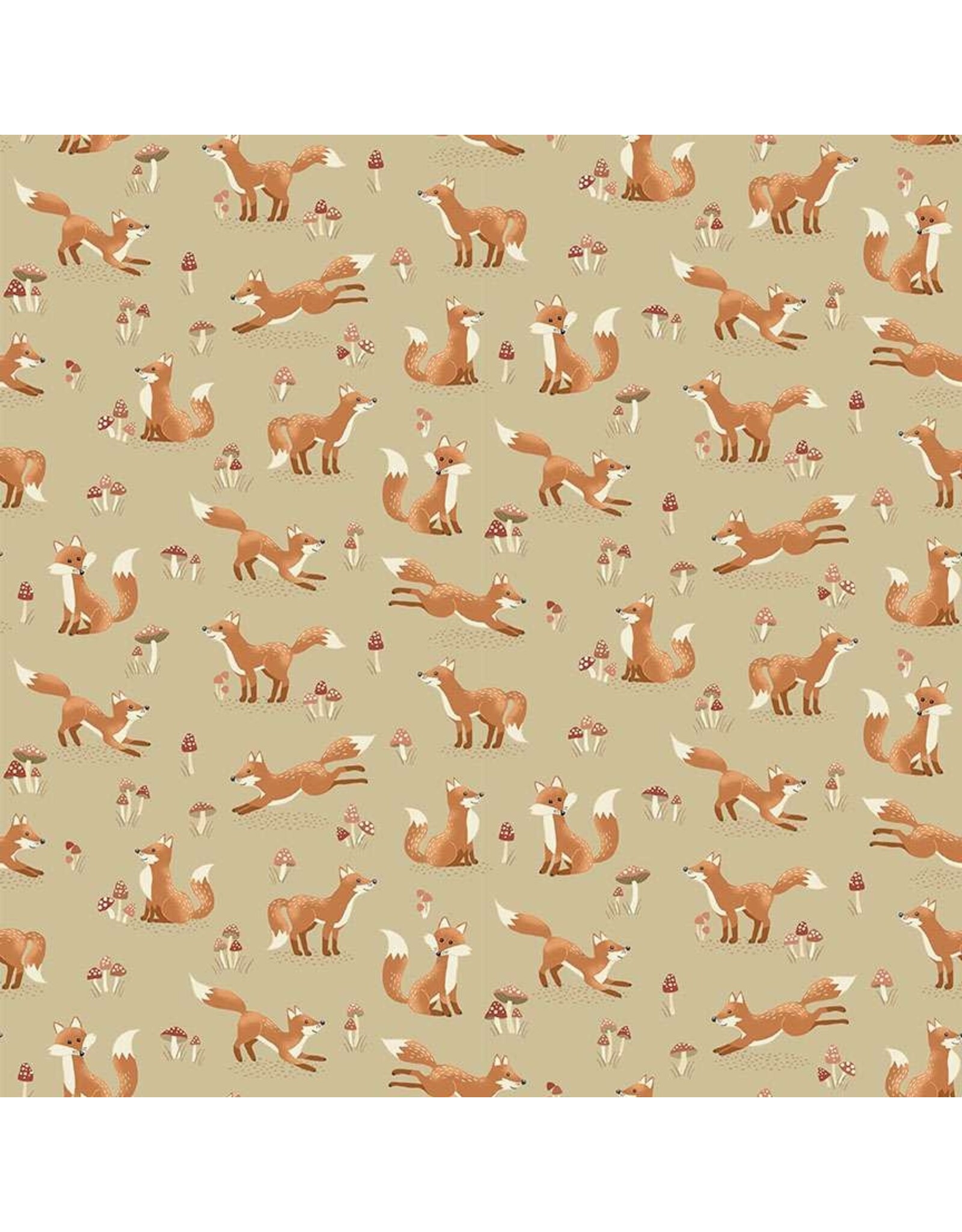 Makower UK Makower UK - Hello Autumn - Fox Tales Cream - 098-Q