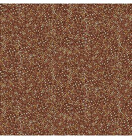 Makower UK Hello Autumn - Mini Blooms Brown