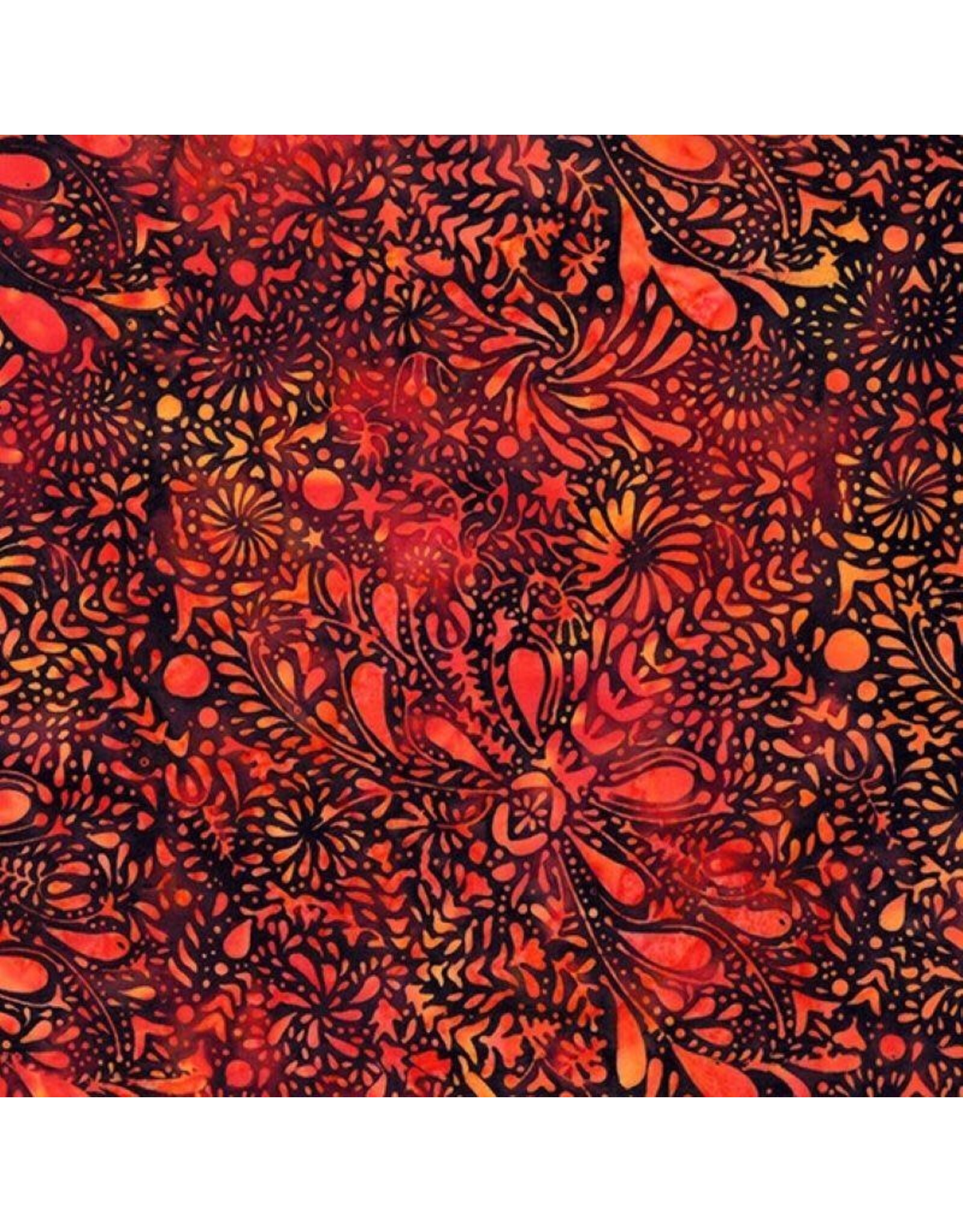 Hoffman Hoffman Fabrics - Bali Handpaints - Dragonfly Paprika - W2609-389