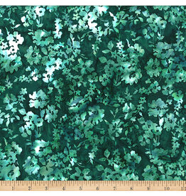 Hoffman Bali Handpaints - Medium Floral Mallard