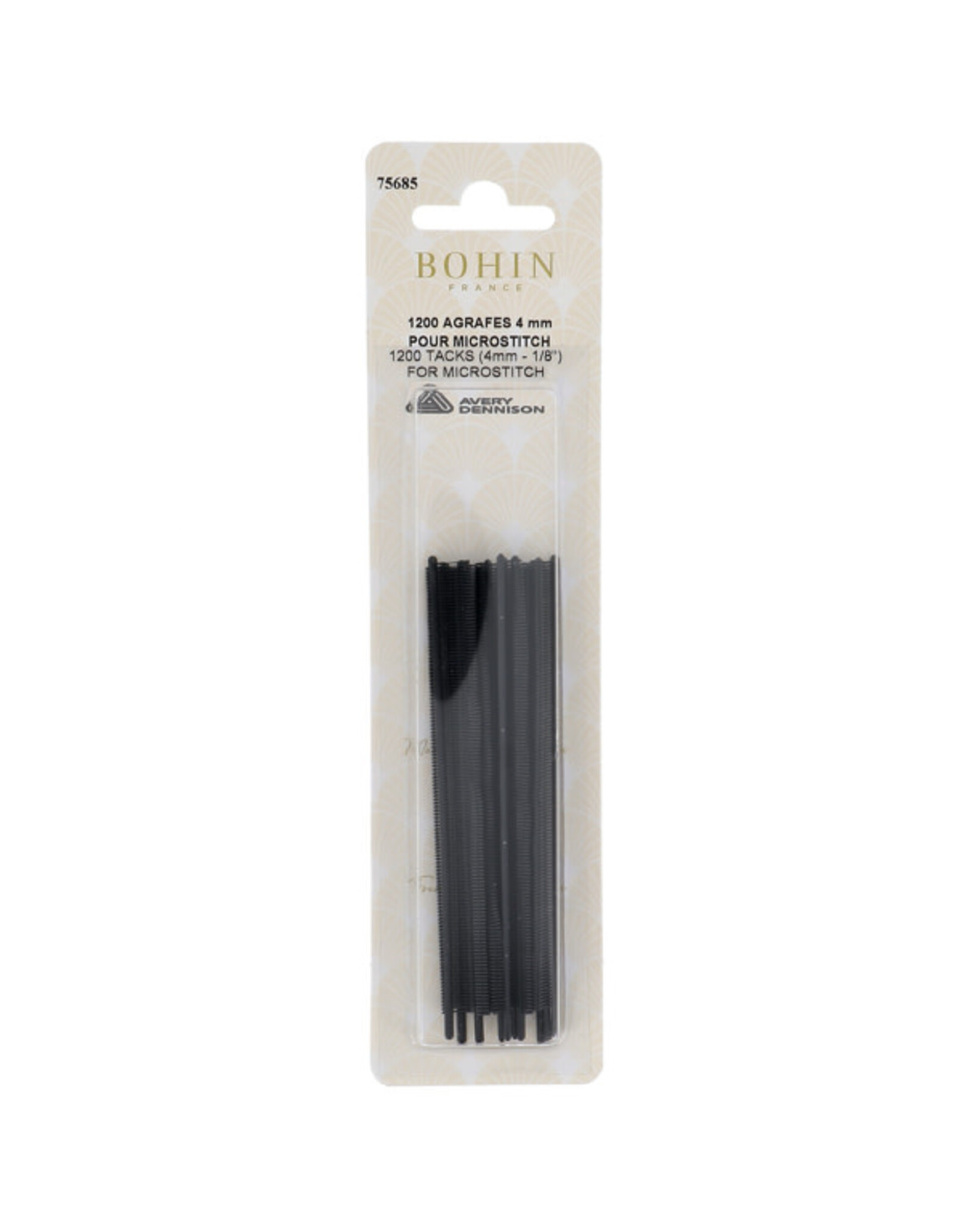 Bohin Bohin - Microstitch Tacks - 4 mm - black - 1200 pcs