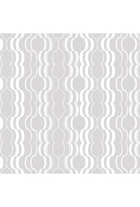 Benartex Contempo Studio Good Vibes - Good Vibrations Light Grey coupon (± 69 x 110 cm)