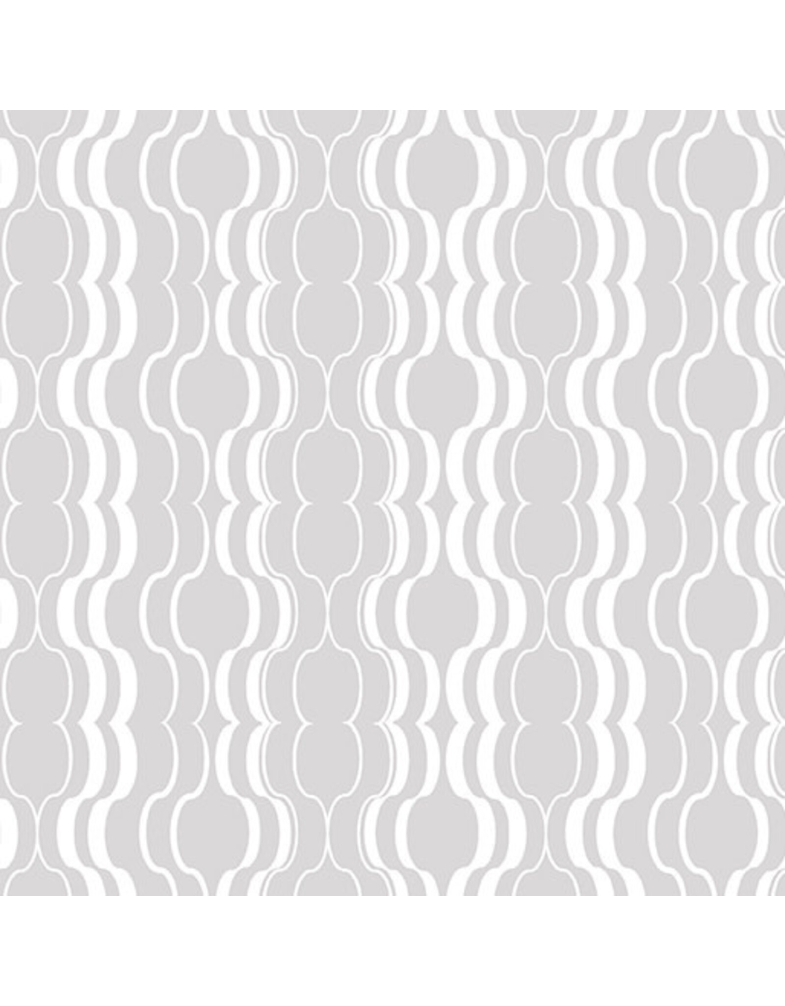 Benartex Contempo Studio Good Vibes - Good Vibrations Light Grey coupon (± 69 x 110 cm)