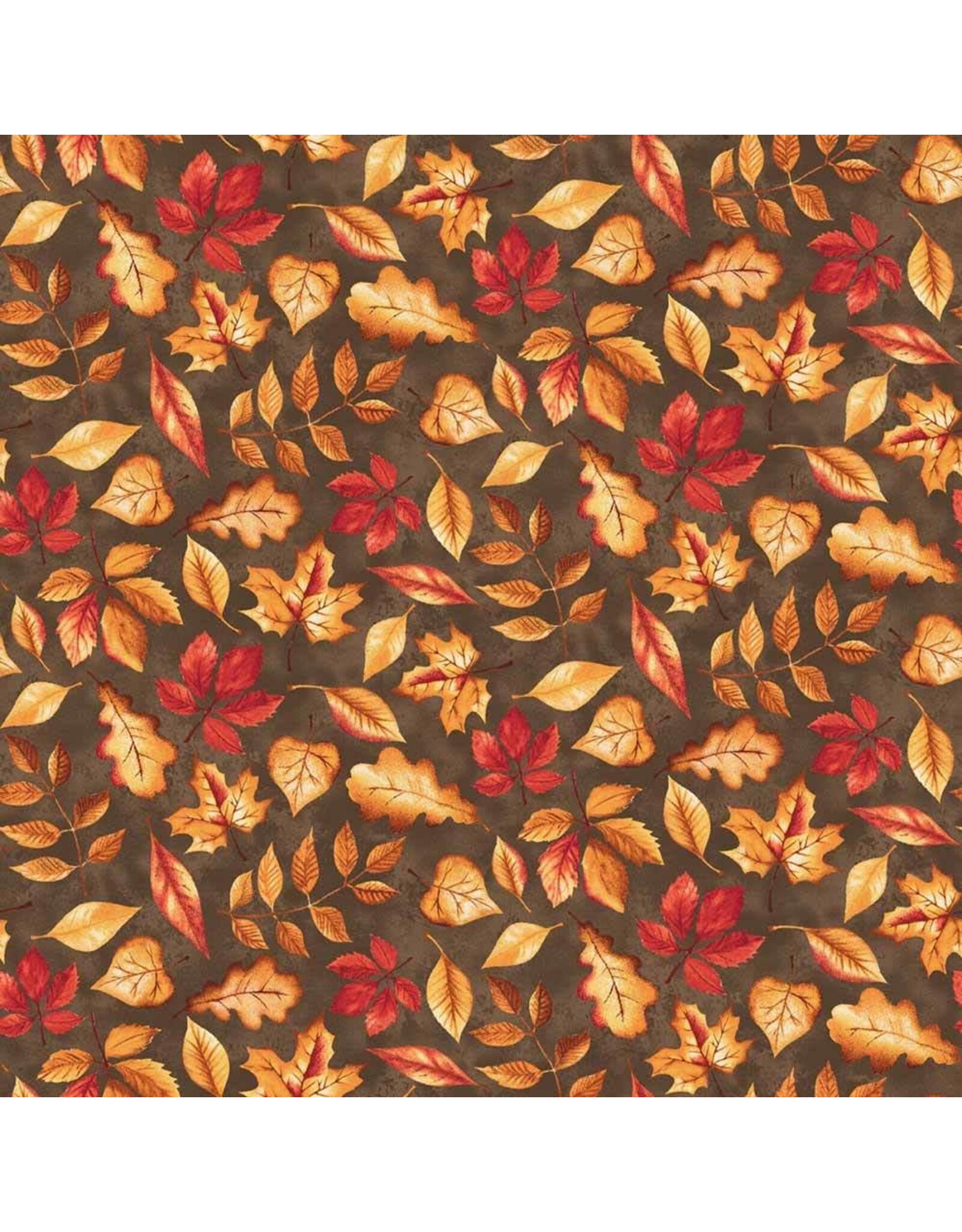 Studio E Fabrics Beth Reed - Foliage and Fur Coat - Falling Leaves - 7659-38
