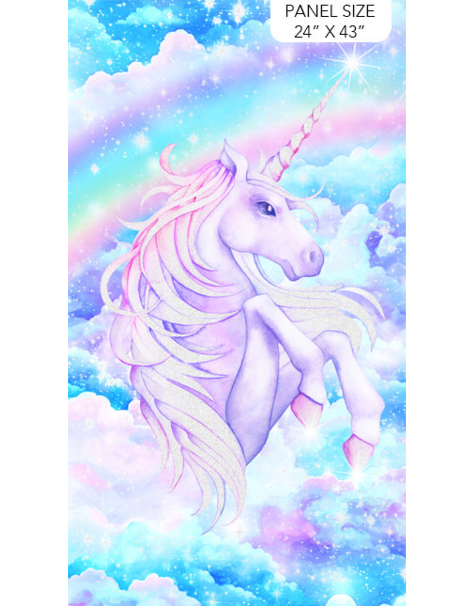Northcott Deborah Edwards - Sparkle Magic - Unicorn Panel - G27635-43
