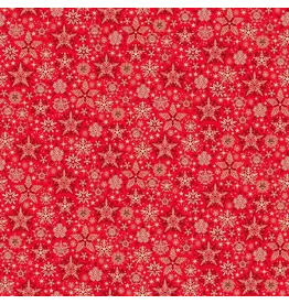 Makower UK Good Tidings - Frosty Red