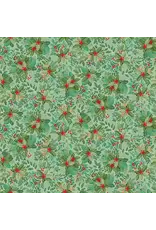 Makower UK Makower UK - Good Tidings - Holly Bush Mid Green - 107-G5