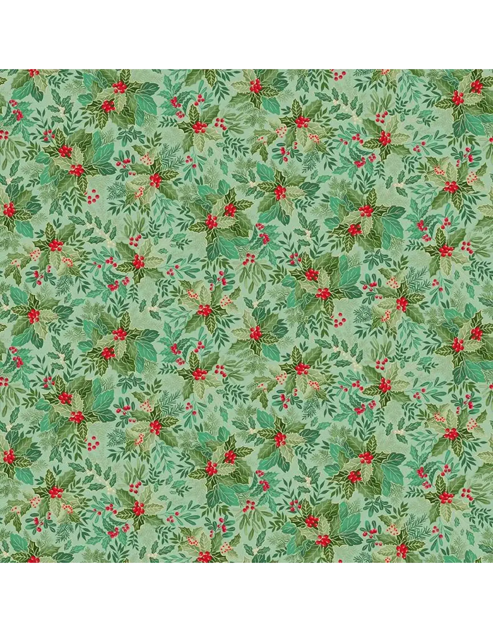 Makower UK Makower UK - Good Tidings - Holly Bush Mid Green - 107-G5