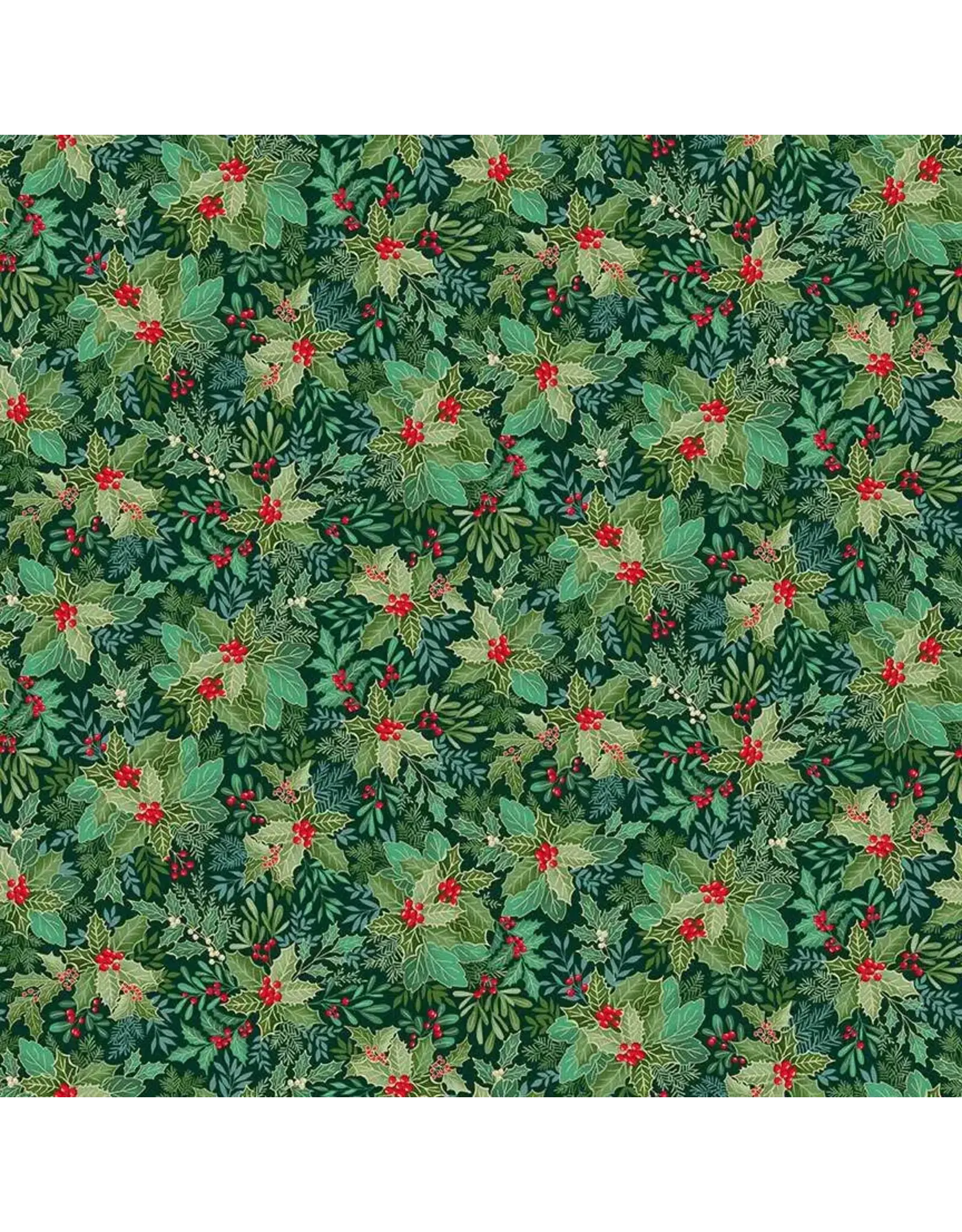 Makower UK Makower UK - Good Tidings - Holly Bush Dark Green - 107-G9