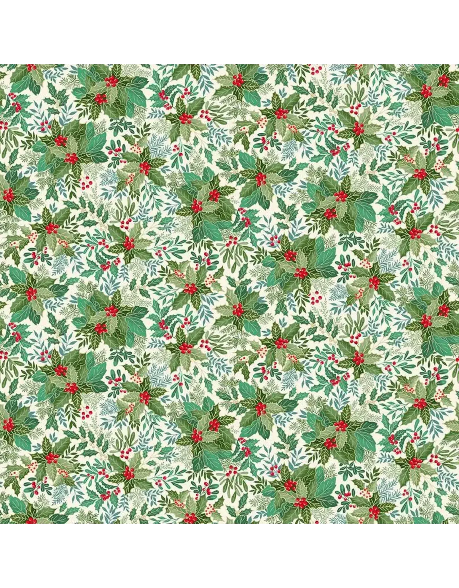 Makower UK Makower UK - Good Tidings - Holly Bush Cream - 107-Q