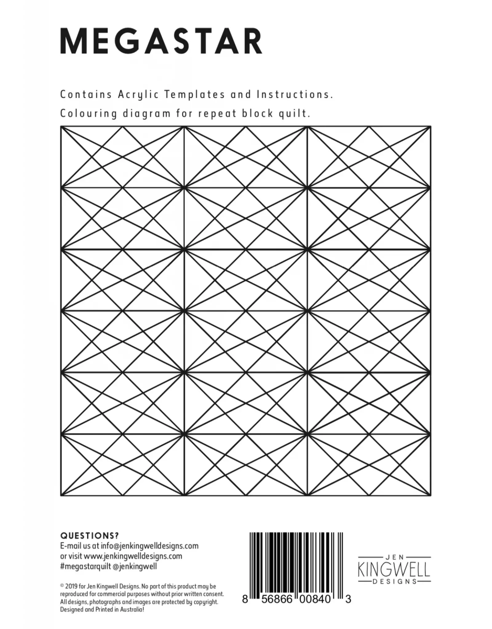 Jen Kingwell Designs Jen Kingwell Designs - Tempter -Megastar