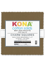 Robert Kaufman 5 x 5 inch Charm Squares - Kona Solids - May 2025 Palette