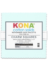 Robert Kaufman 5 x 5 inch Charm Squares - Kona Solids - November 2025 Palette
