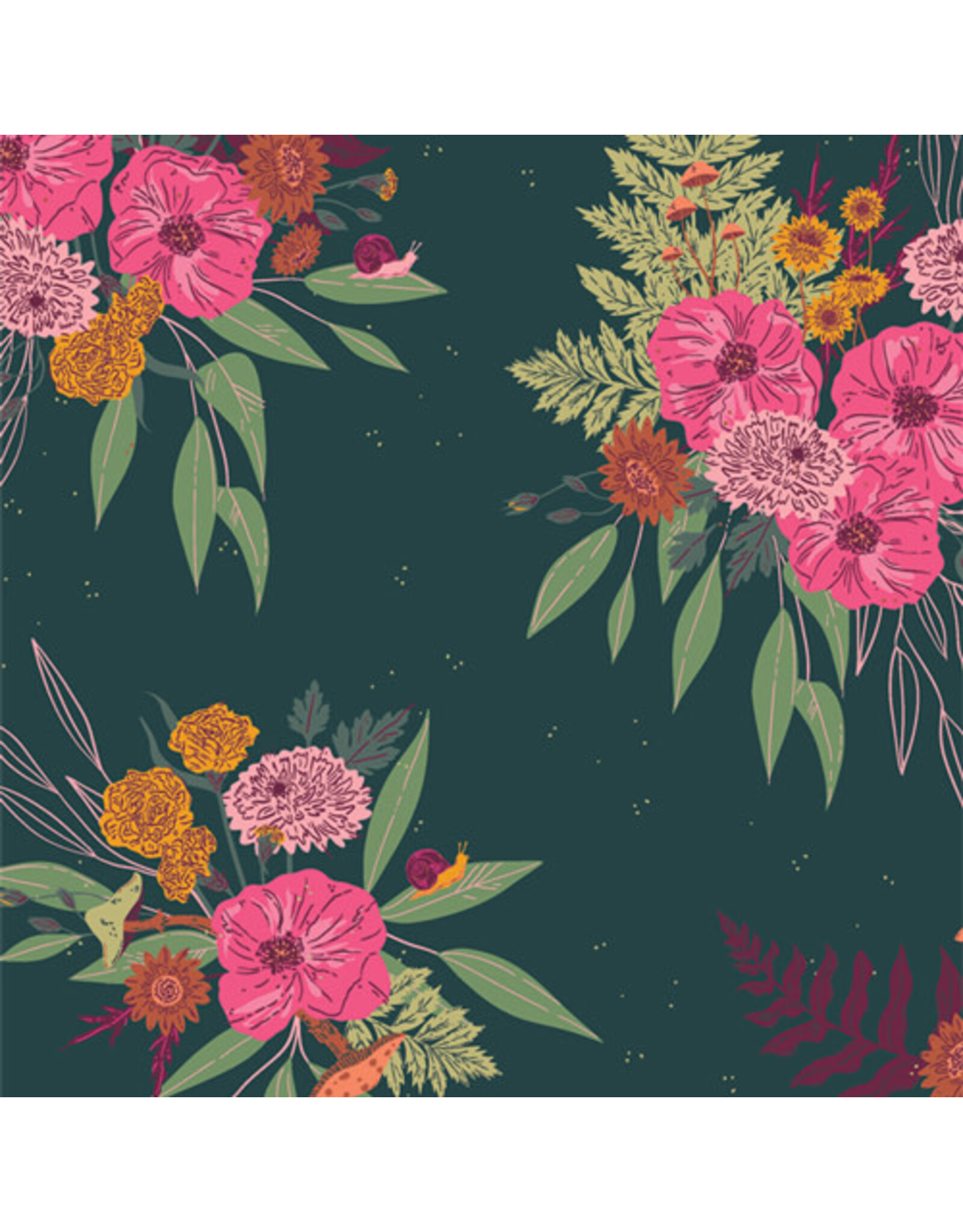 Art Gallery Fabrics AGF Studio - Cur8tor Bohemia - Moon Forest Echoes - CUR8BH106