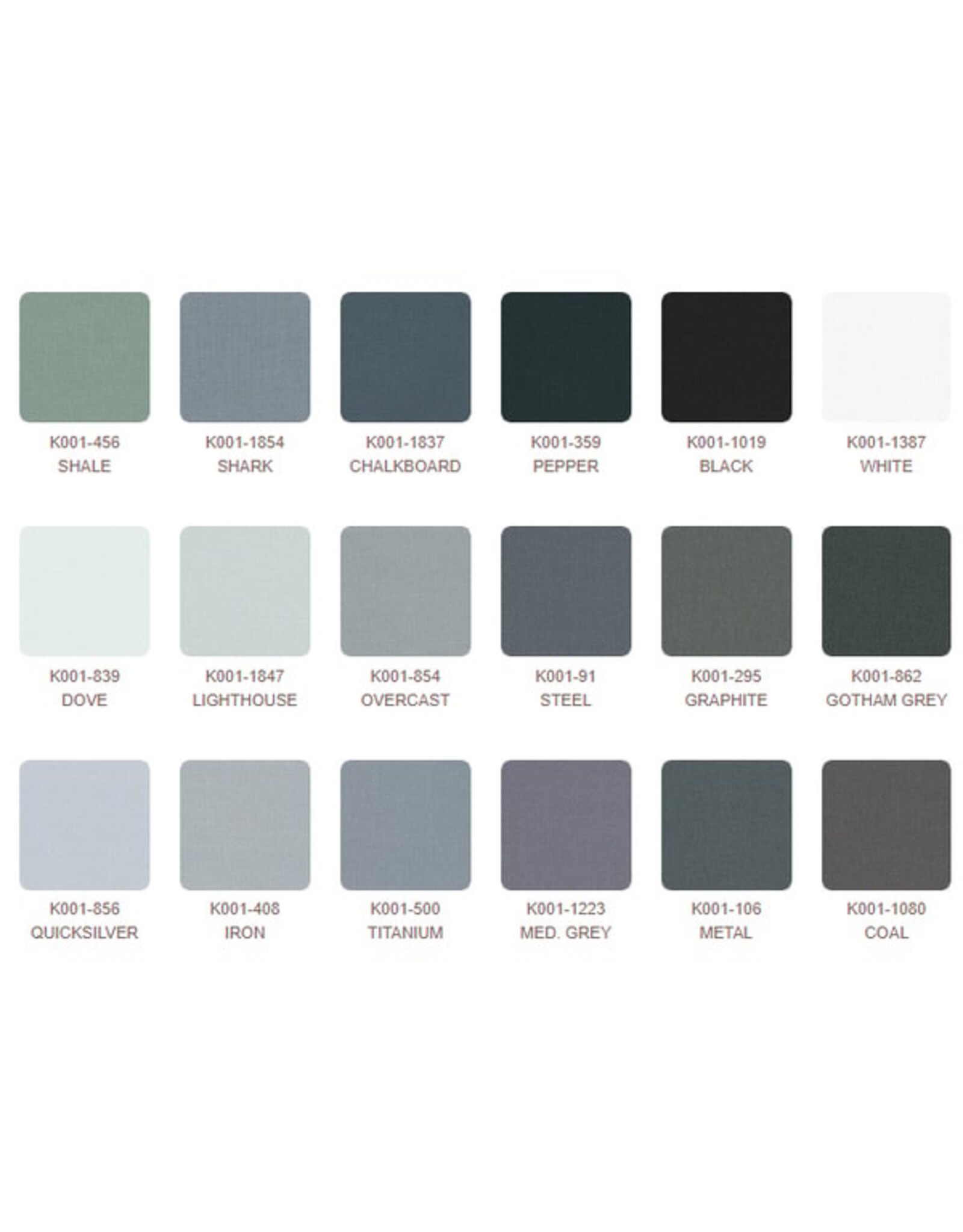 Robert Kaufman 5 x 5 inch Charm Squares - Kona Solids - April 2025 Palette