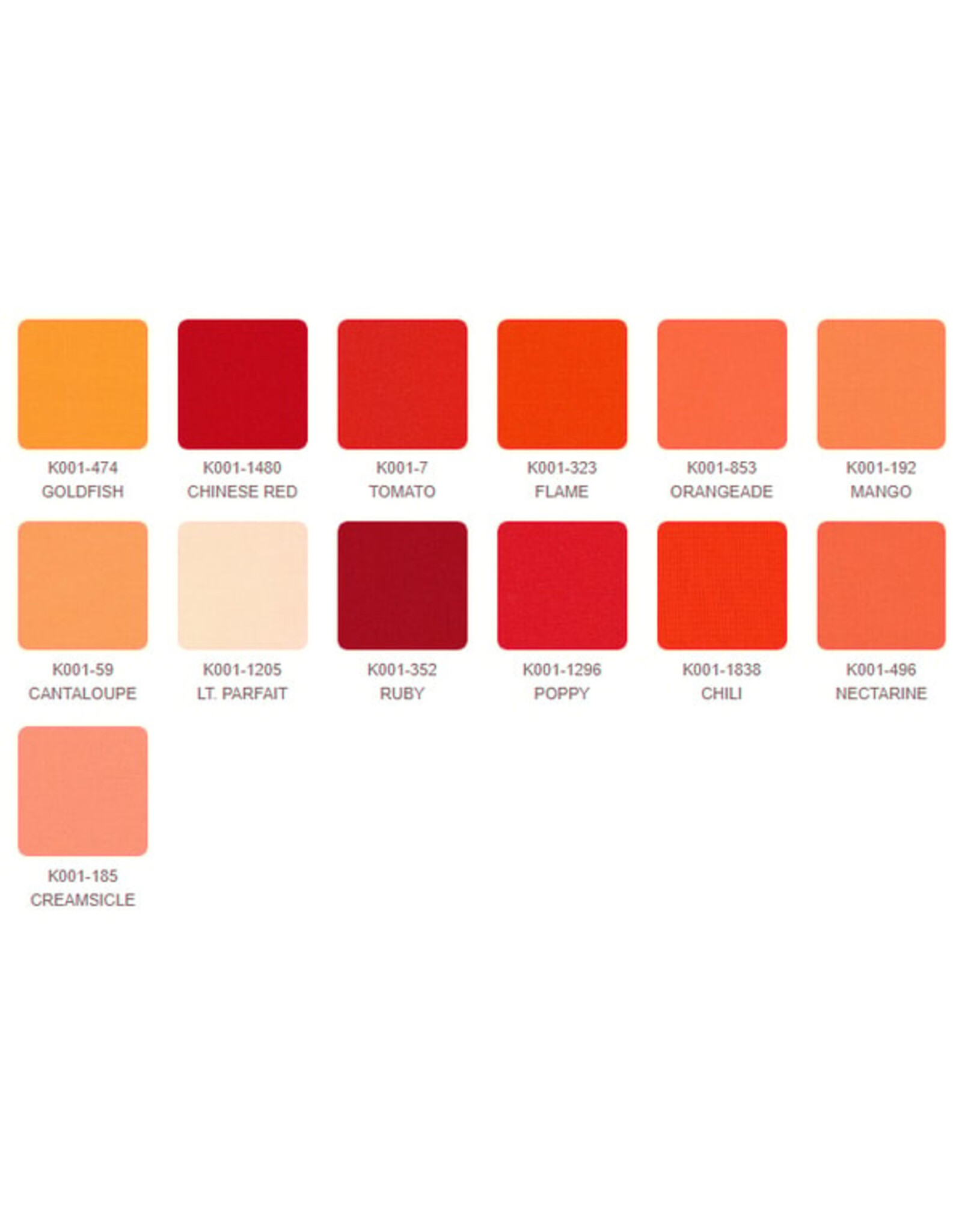 Robert Kaufman 5 x 5 inch Charm Squares - Kona Solids - July 2025 Palette