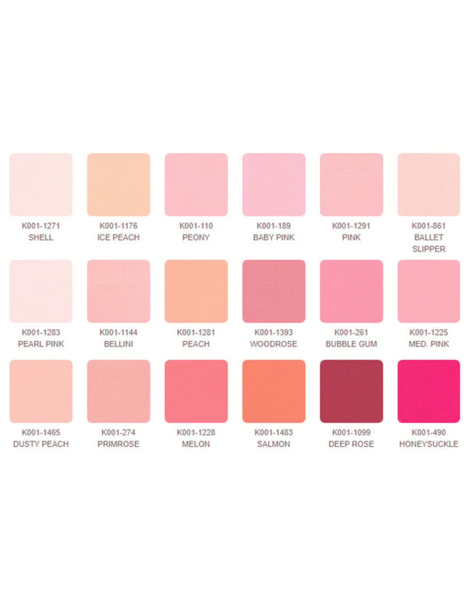 Robert Kaufman 5 x 5 inch Charm Squares - Kona Solids - August 2025 Palette