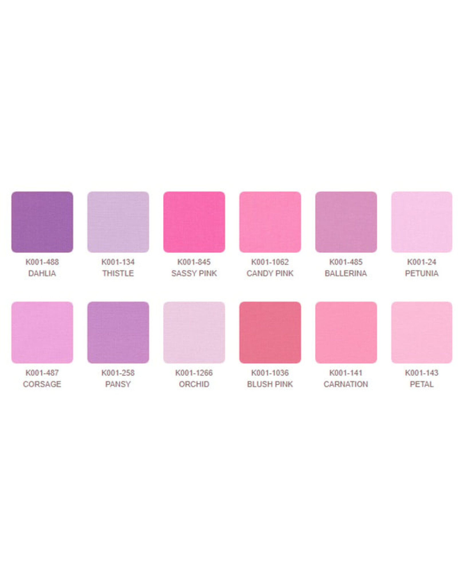 Robert Kaufman 5 x 5 inch Charm Squares - Kona Solids - September 2025 Palette