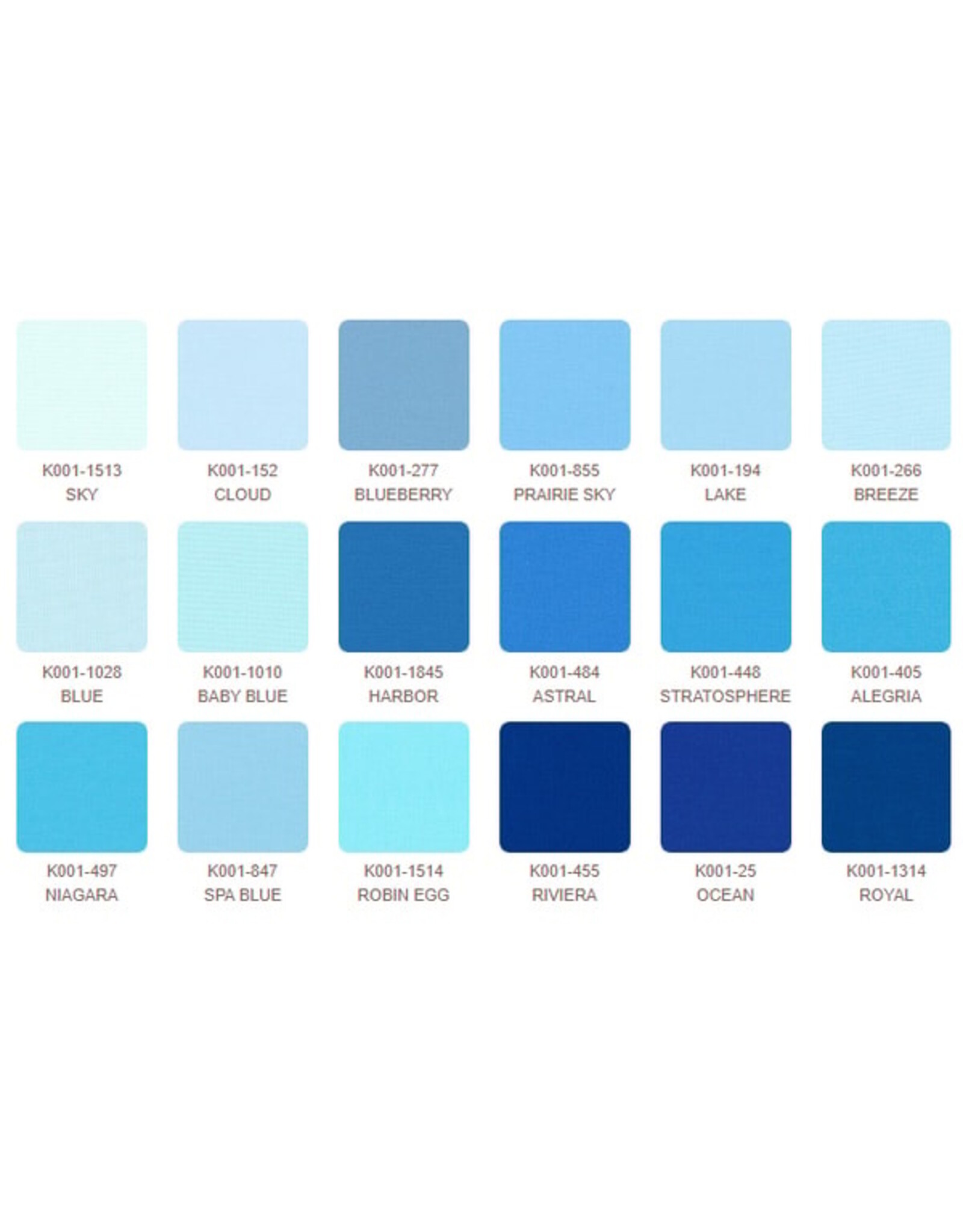 Robert Kaufman 5 x 5 inch Charm Squares - Kona Solids - November 2025 Palette