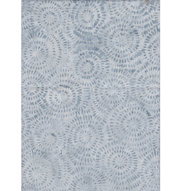 Eyelike Fabrics Batik Prints - Small Circles Light Grey