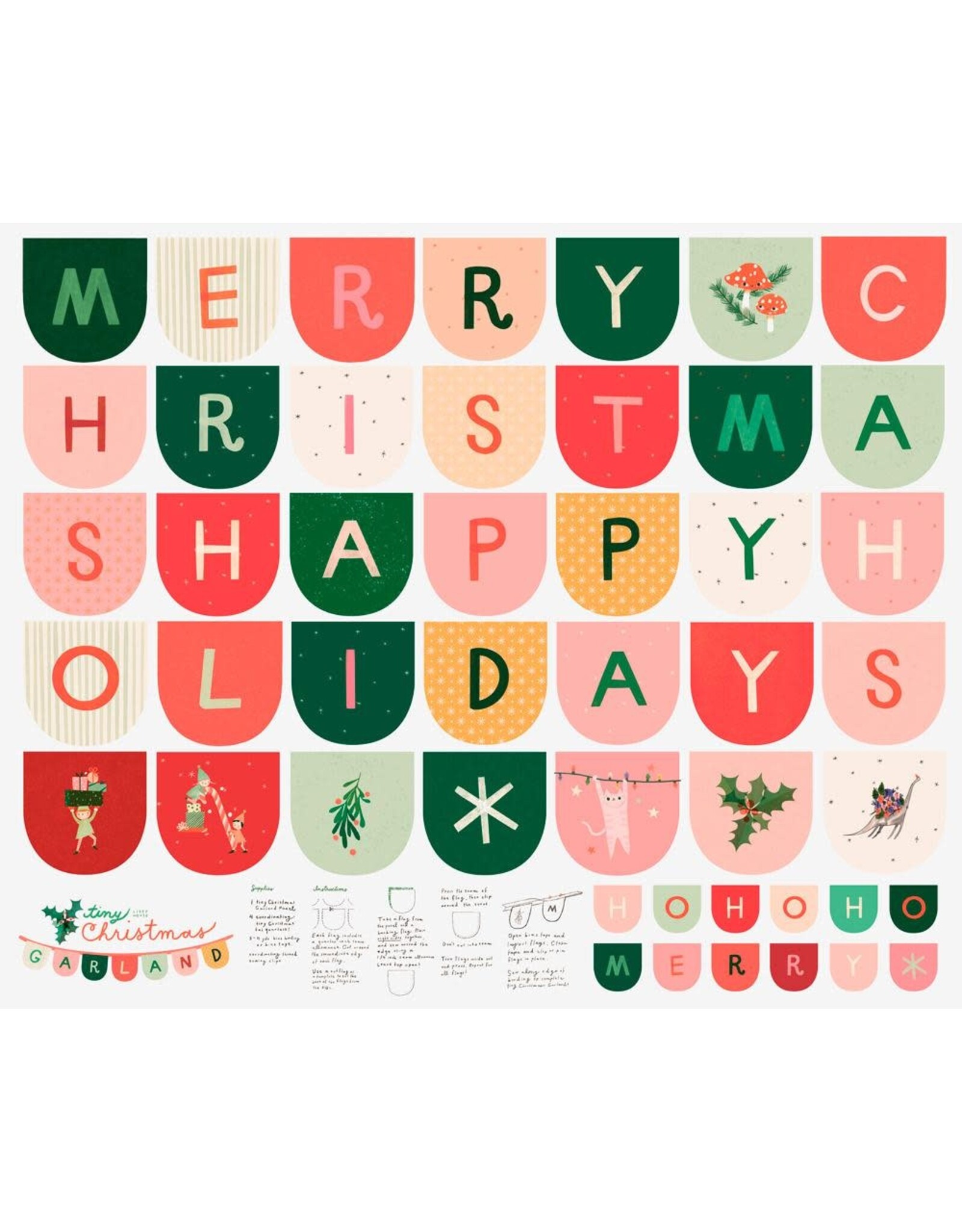 Moda Tiny Christmas - Garland Panel