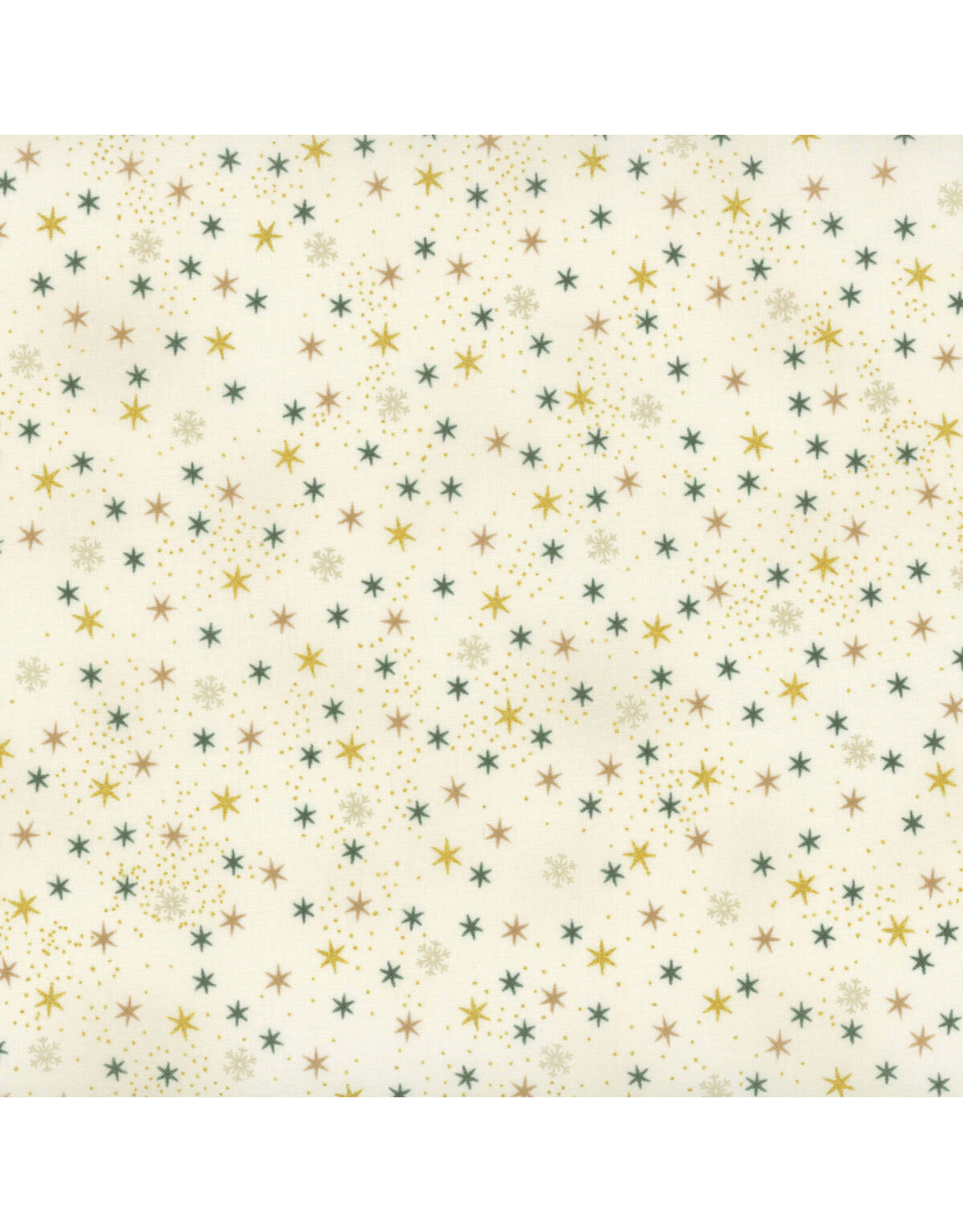 Stof Fabrics Christmas Stars - Star Cream / Gold