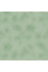 Stof Fabrics We Love Christmas - Spray Dots Light Green / Silver