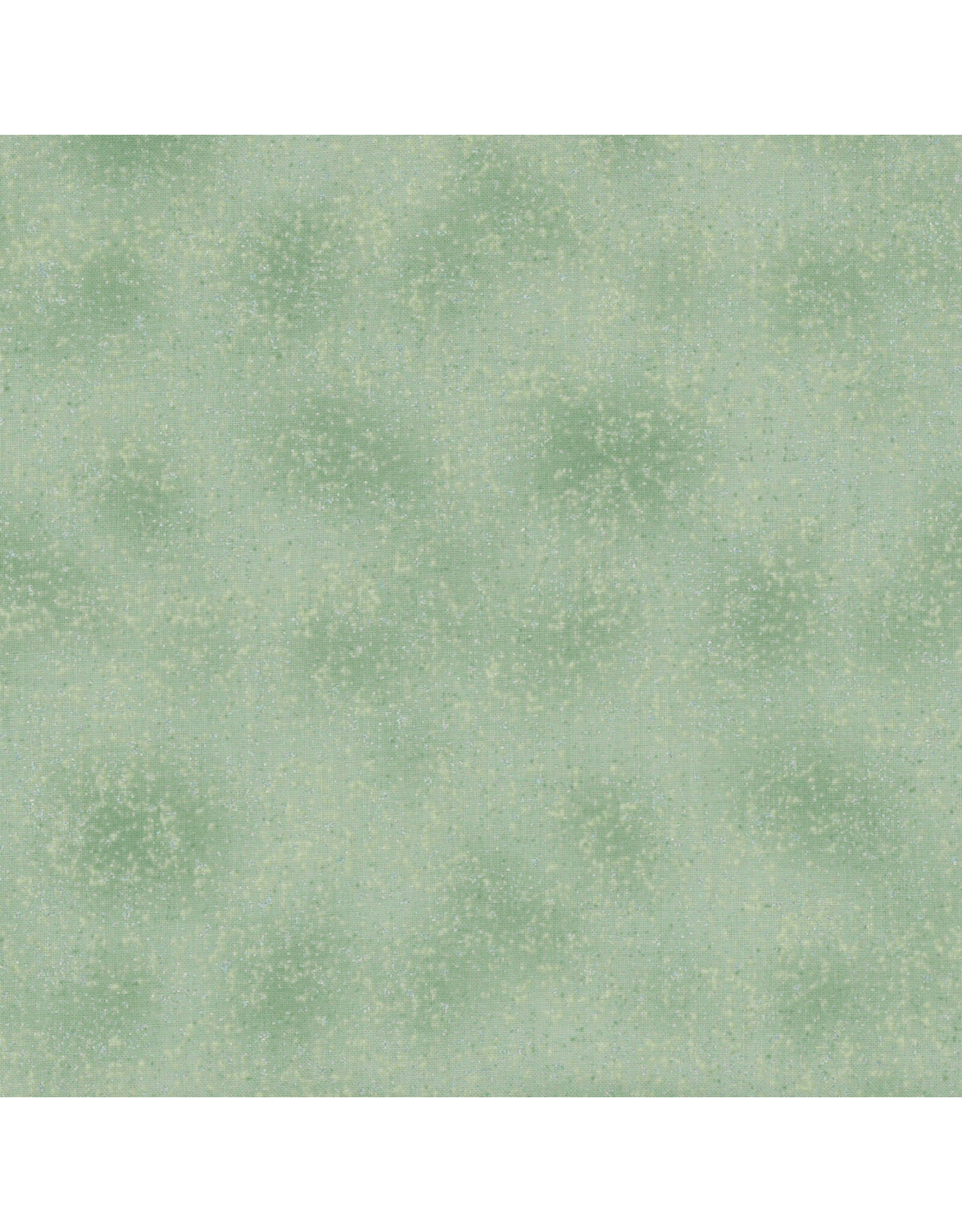 Stof Fabrics We Love Christmas - Spray Dots Light Green / Silver