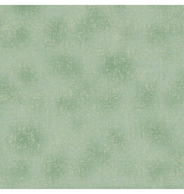 Stof Fabrics We Love Christmas - Spray Dots Light Green / Silver