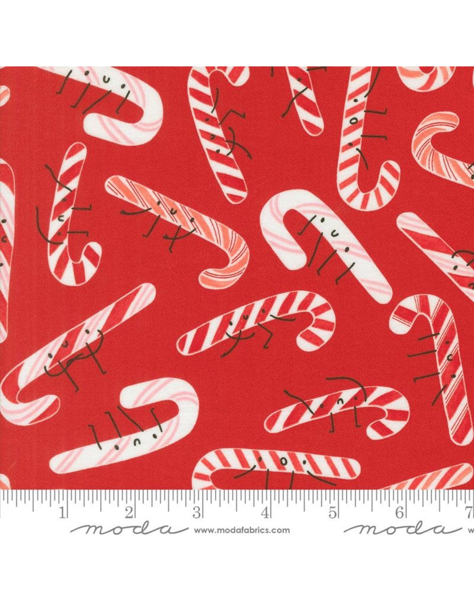 Moda Tiny Christmas - Candy Cane Red