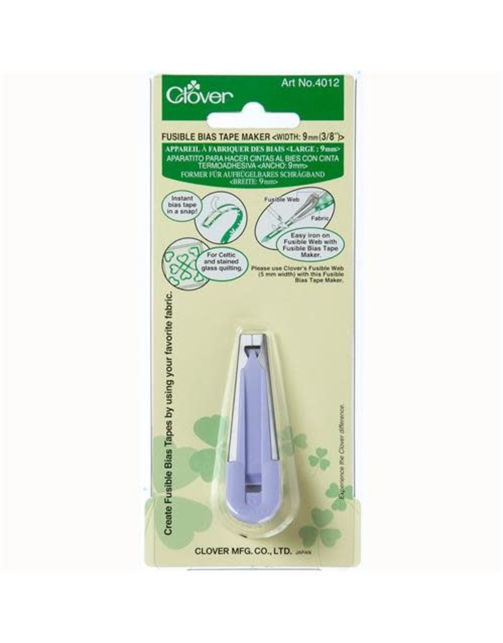 Clover Clover - Bias Tape Maker - Fusible - 9 mm - 4012