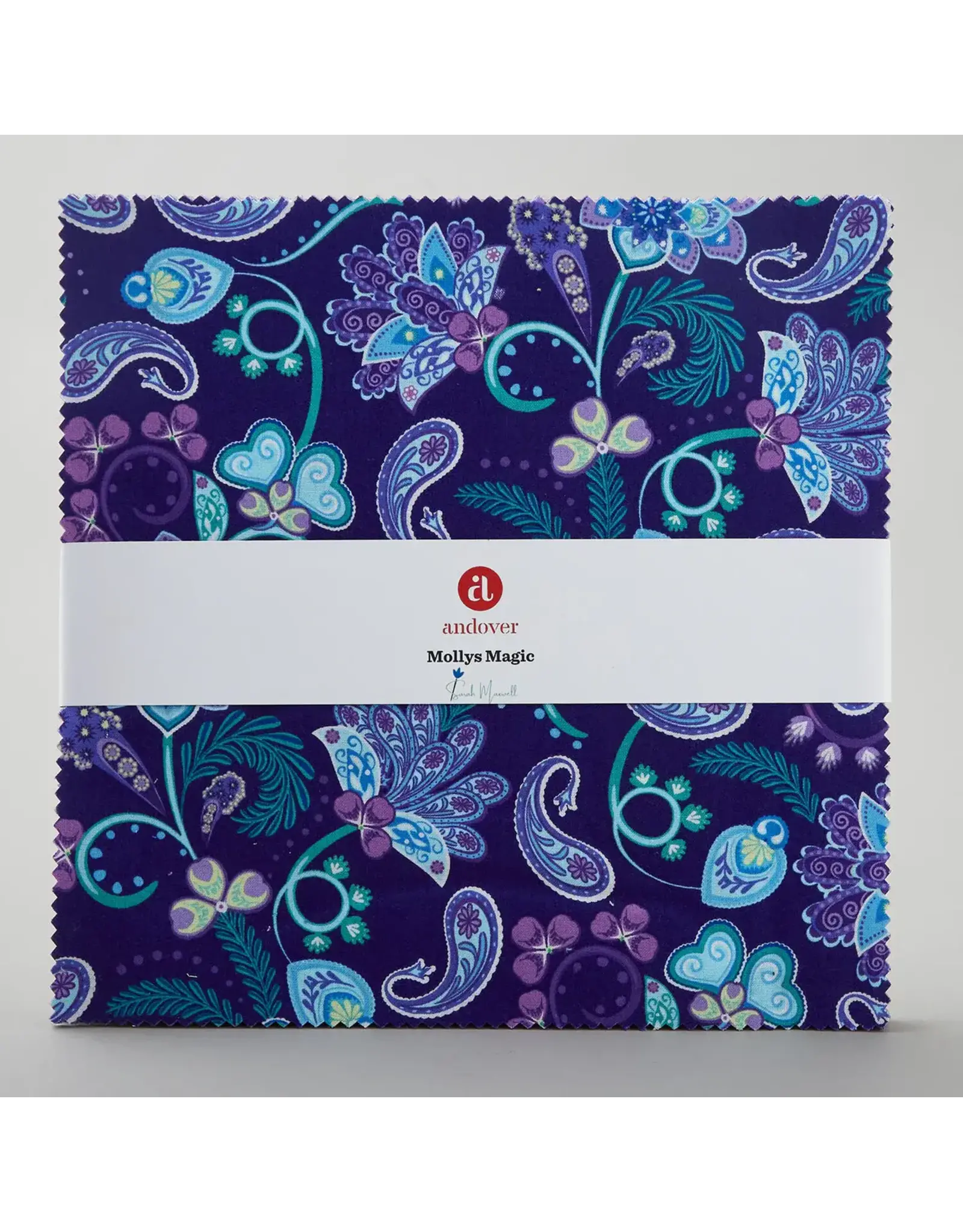Andover Andover Fabrics - Sarah maxwell - Mollys Magic - Layer Cake - 10 x 10 inch