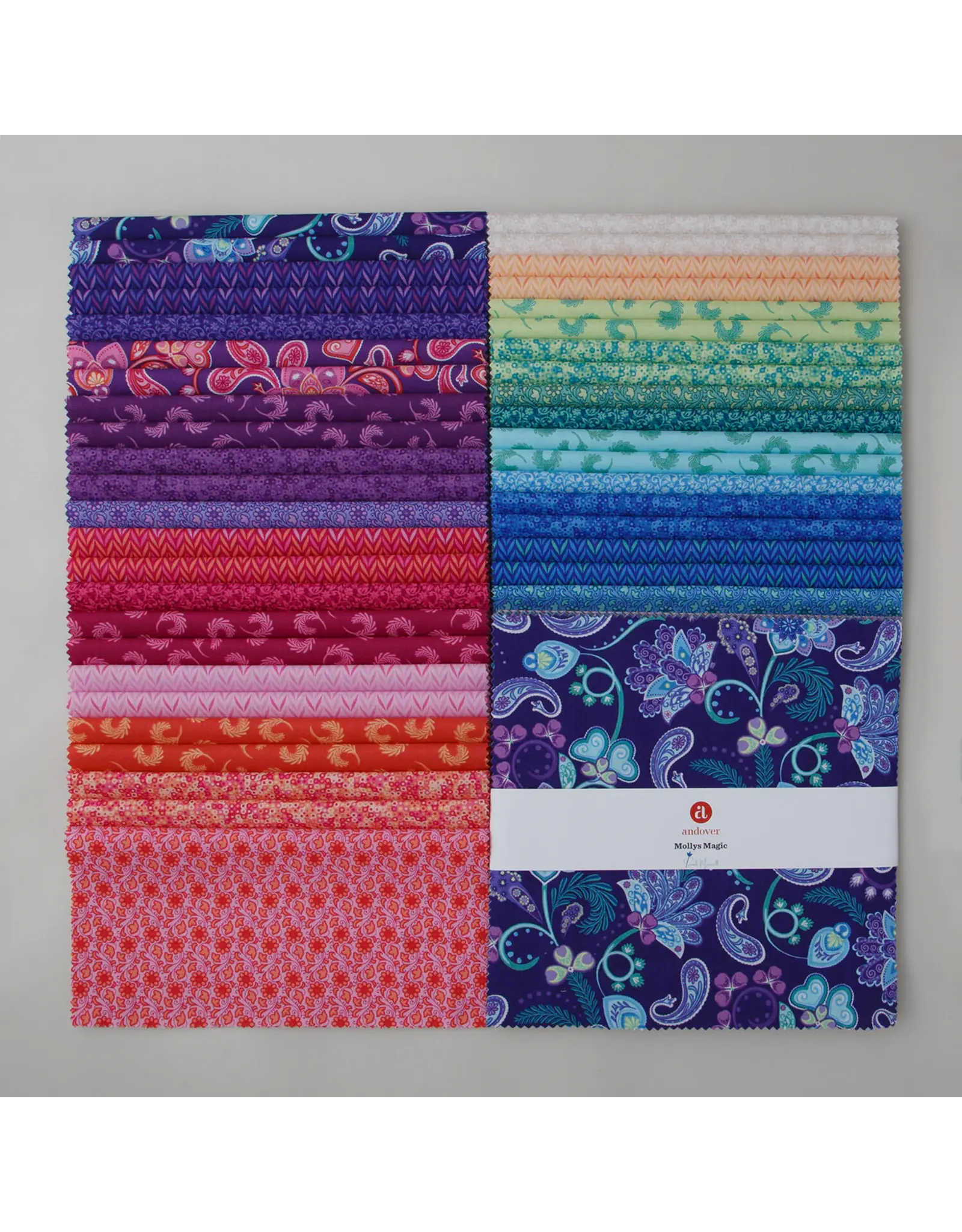 Andover Andover Fabrics - Sarah maxwell - Mollys Magic - Layer Cake - 10 x 10 inch