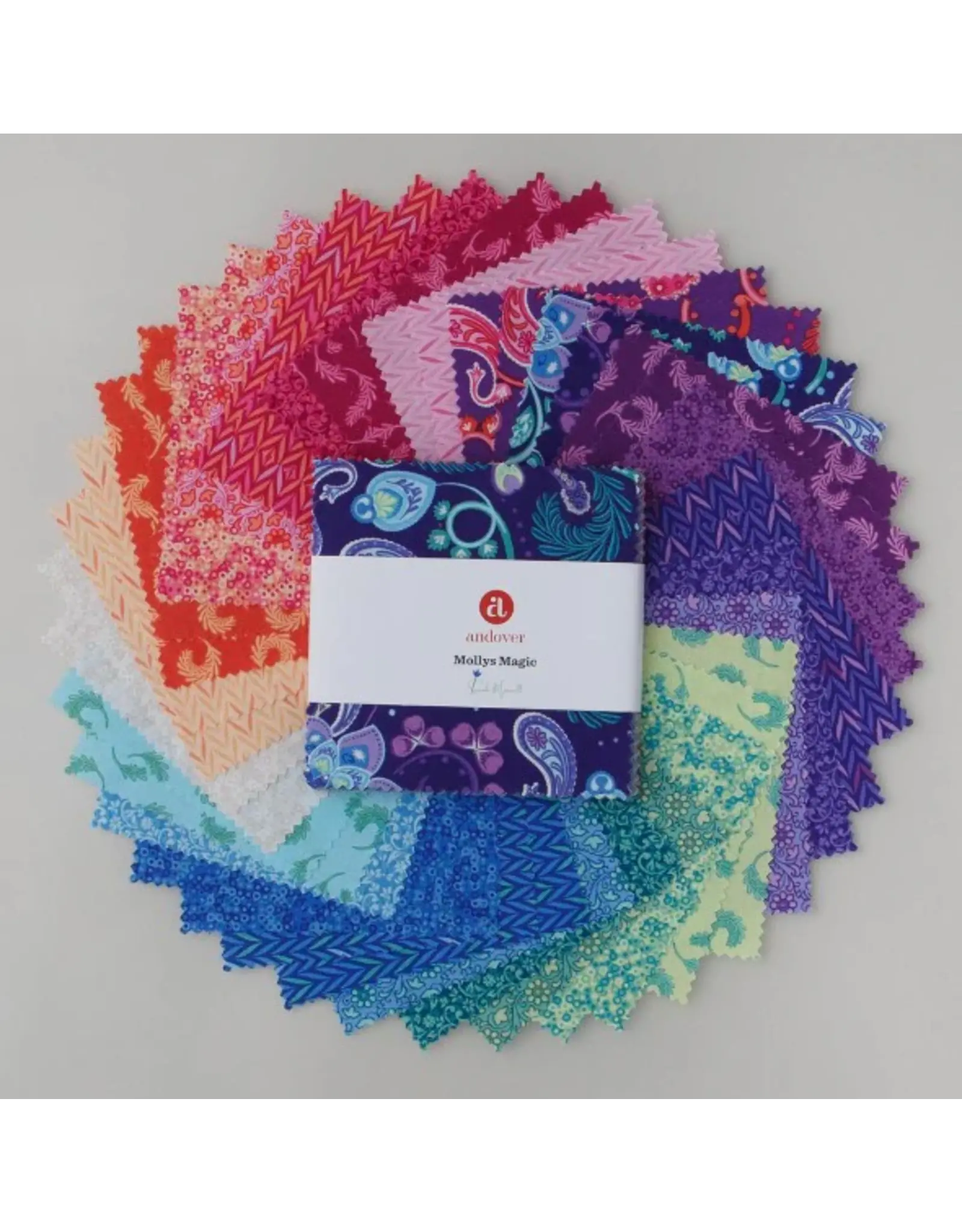 Andover Andover Fabrics - Sarah Maxwell - Mollys Magic - Charm pack - 5 x 5 inch