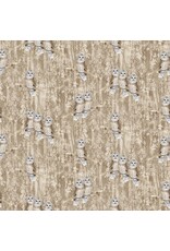 Blank Quilting Anna Bailey - Jaded Forest - Owls Tan - B3192-39