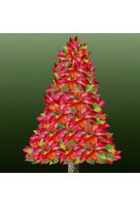 Hoffman Candy Quilt Design - Yuletide Blooms - Christmas Tree - Panel