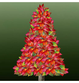 Hoffman Yuletide Blooms - Christmas Tree - Panel