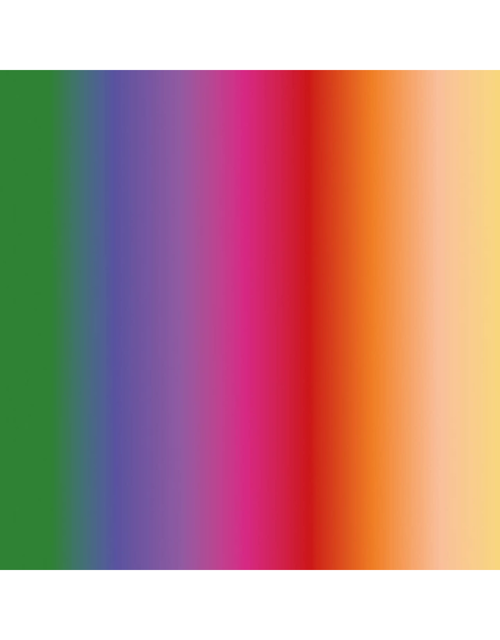 Hoffman Candy Quilt Design - Yuletide Blooms - Rainbow Ombre Stripe