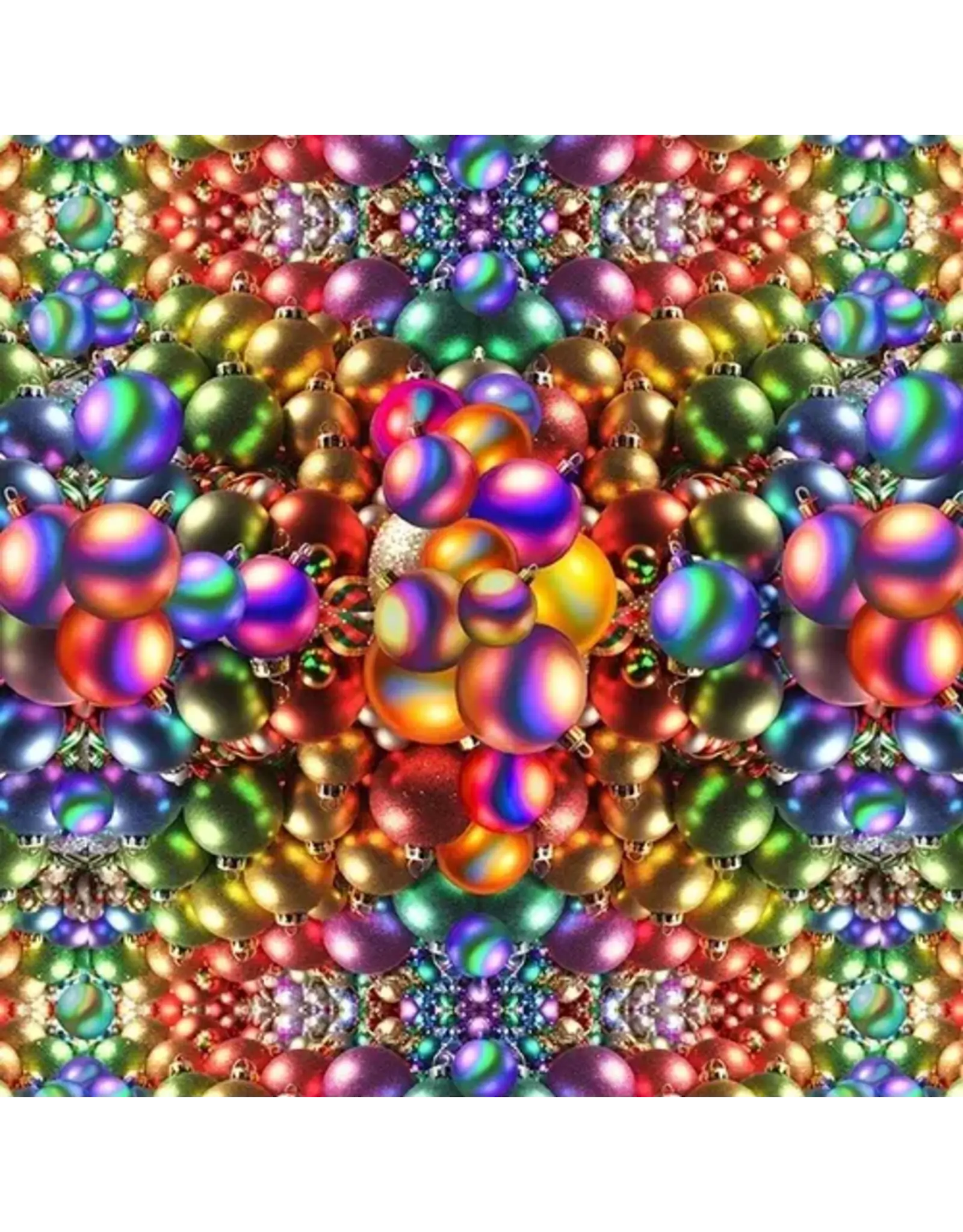 Hoffman Candy Quilt Design - Yuletide Blooms - Rainbow Baubles