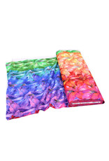 Hoffman Candy Quilt Design - Yuletide Blooms - Packed Poinsettia Rainbow Ombre